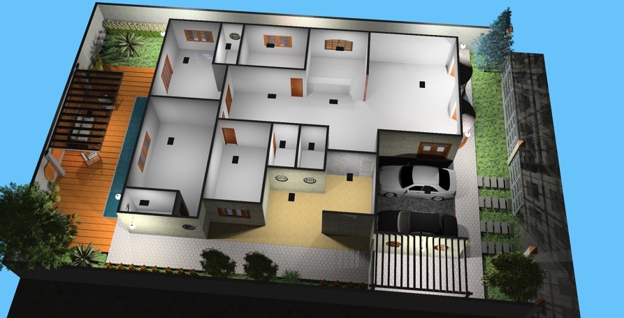 planta humanizada em 3d